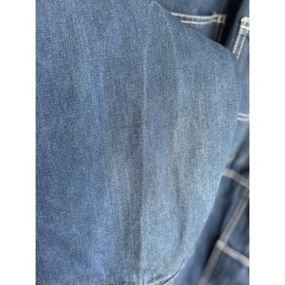 Vintage Liberty Denim Carpenter Farm Overalls Mens Workwear Chore Blue Jean - Picture 13 of 16